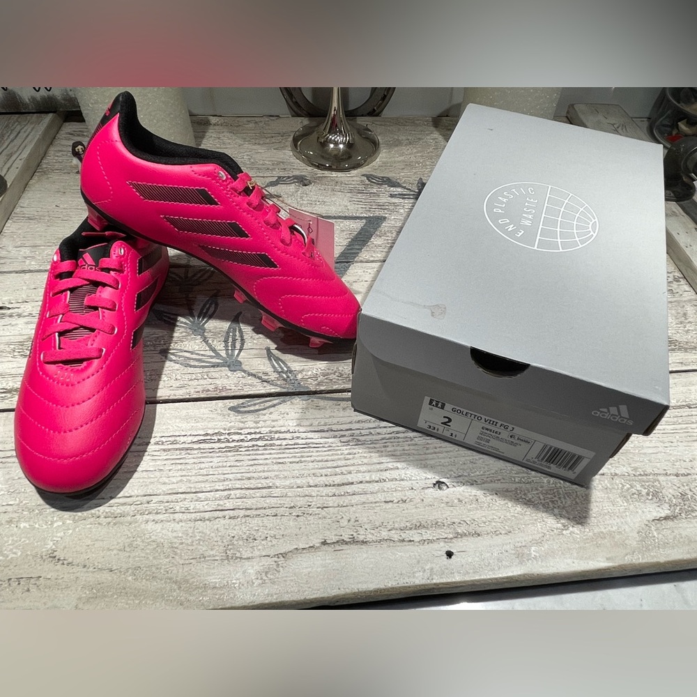 Adidas Goletto VIII FG J Soccer Cleats GW6163 Girls Hot Pink Size 2